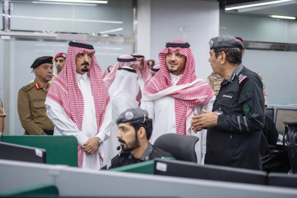Saudi interior minister inspects security operations in Makkah
