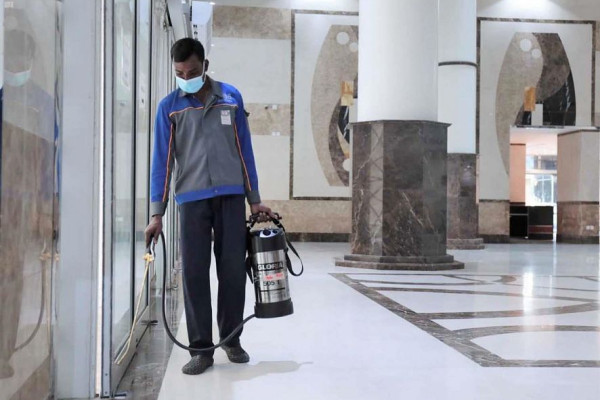 Virus sterilization carried out at Al-Haram Al-Sharif library complex