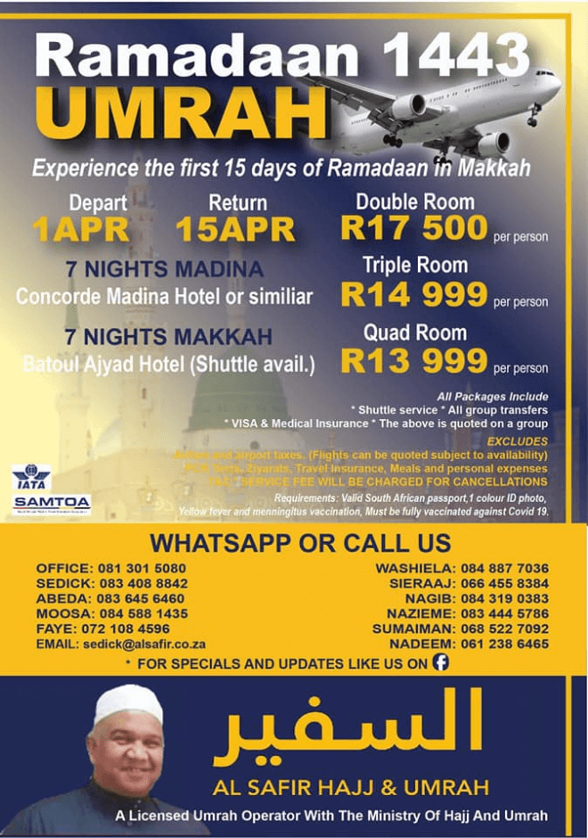 Al Safir Ramadaan Umrah Package 1 Ramadaan 2022 Umrah Package